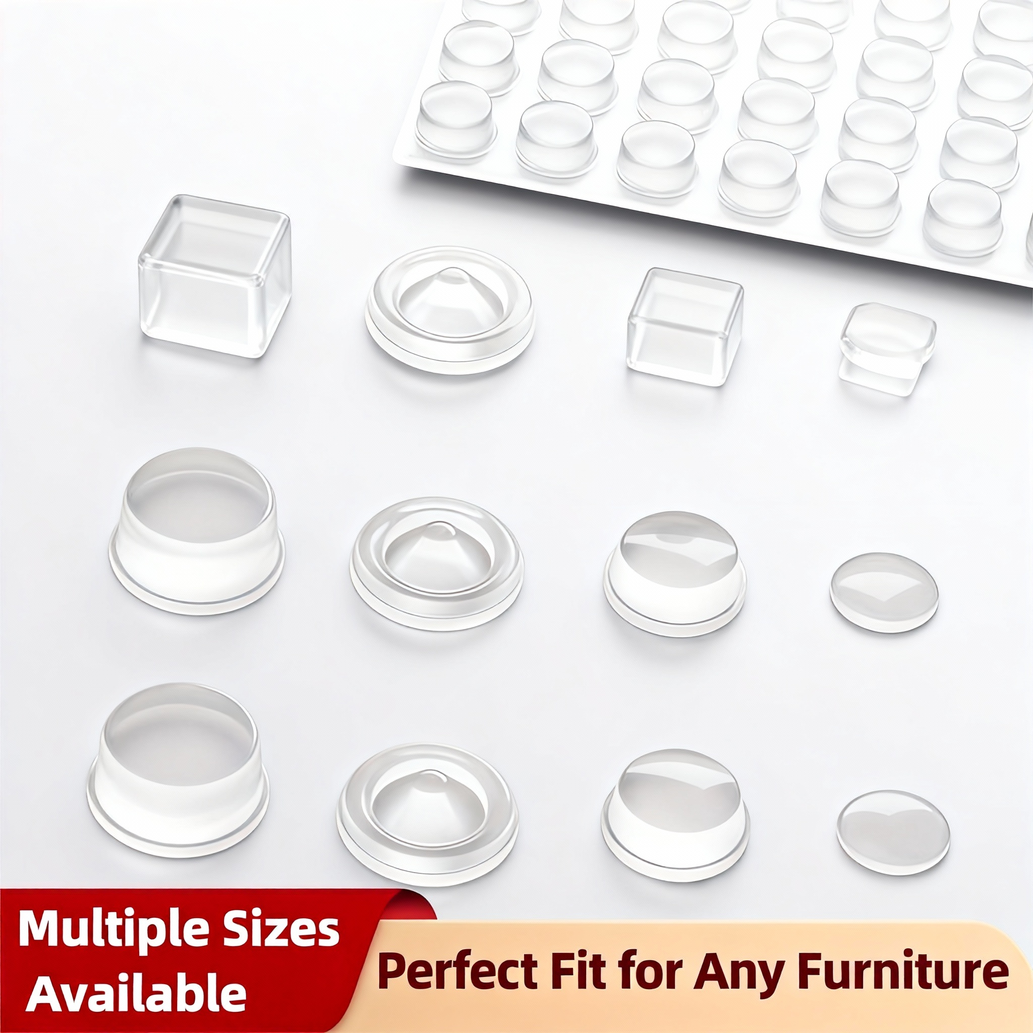 Furniture Joint Hardware - Silicone cabinet bumpers Rubber Damper Buffer