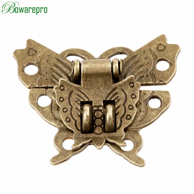 Furniture Hardware Latch - bowarepro 2Pcs Antique Bronze Hasp Latch
