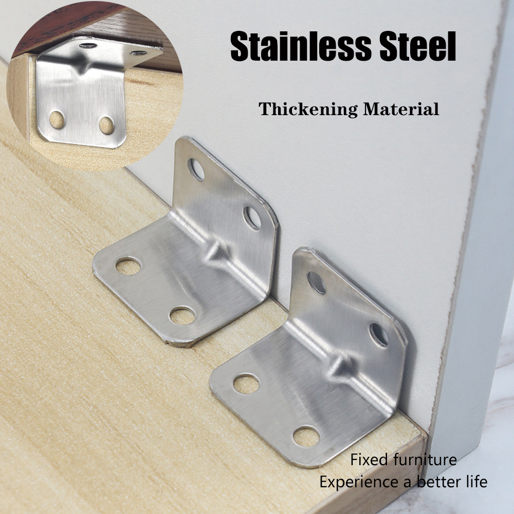 Furniture Hardware Connectors - Stainless steel L-shaped corner code right