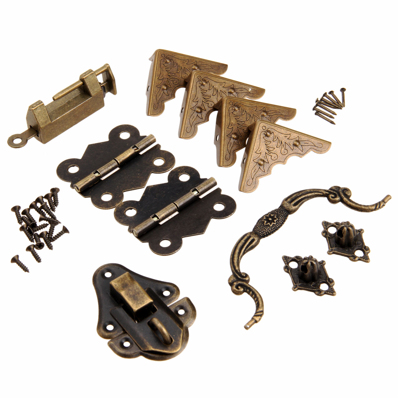 Furniture Hardware Latch - 9Pcs/set Furniture Fittings Chinese Brass Hardware