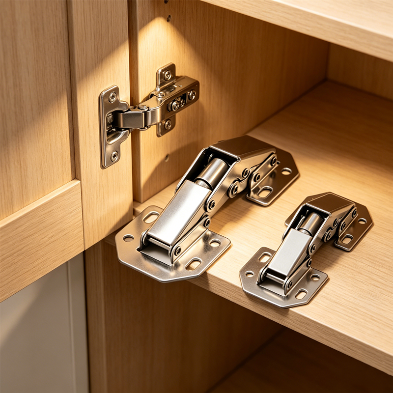 Furniture Hardware Supplies - Stainless Steel Concealed Hinges 2Pcs, Hidden