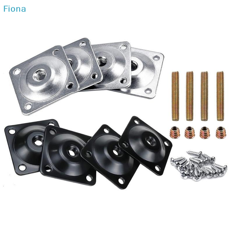 Furniture Hardware Kit - ✔Furniture Leg Mounting Plates Kit,Square T-Nut