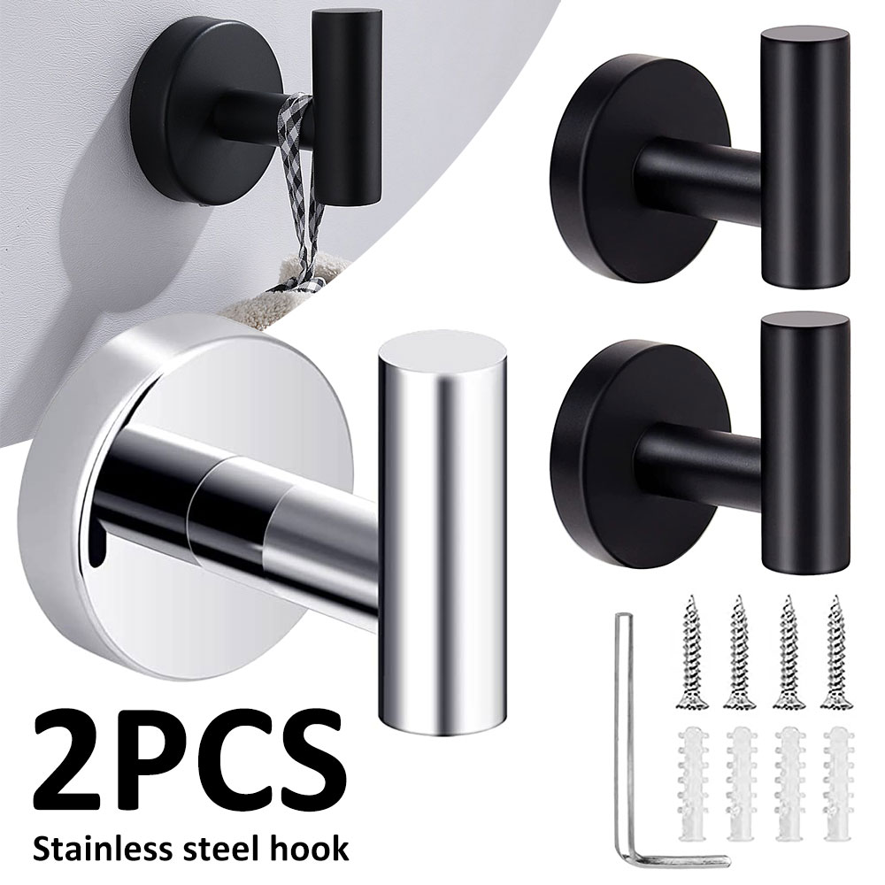 2 Pcs Towel Hooks Modern 304 S - Door Stopper Heavy ulasan dan harga