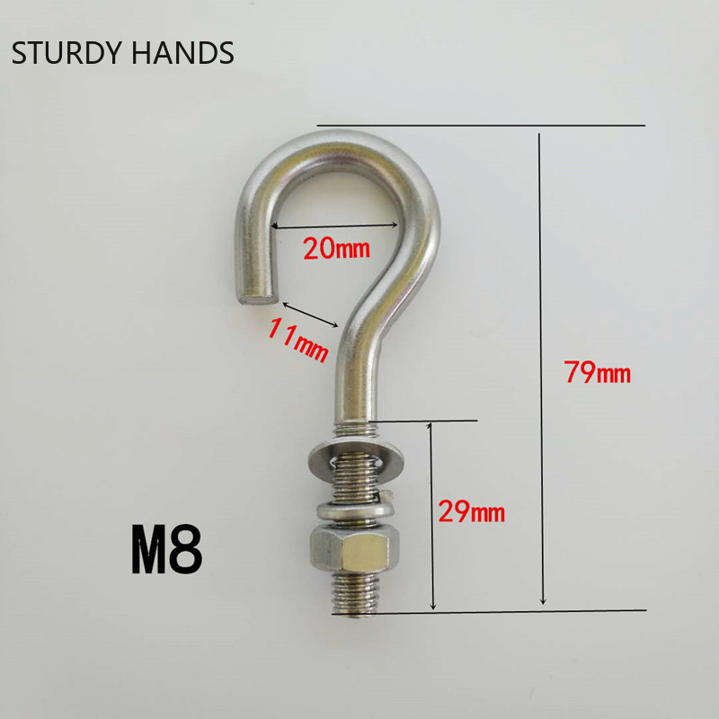 2pcs Stainless Steel Hanging H - Furniture Hook Hardware ulasan dan harga