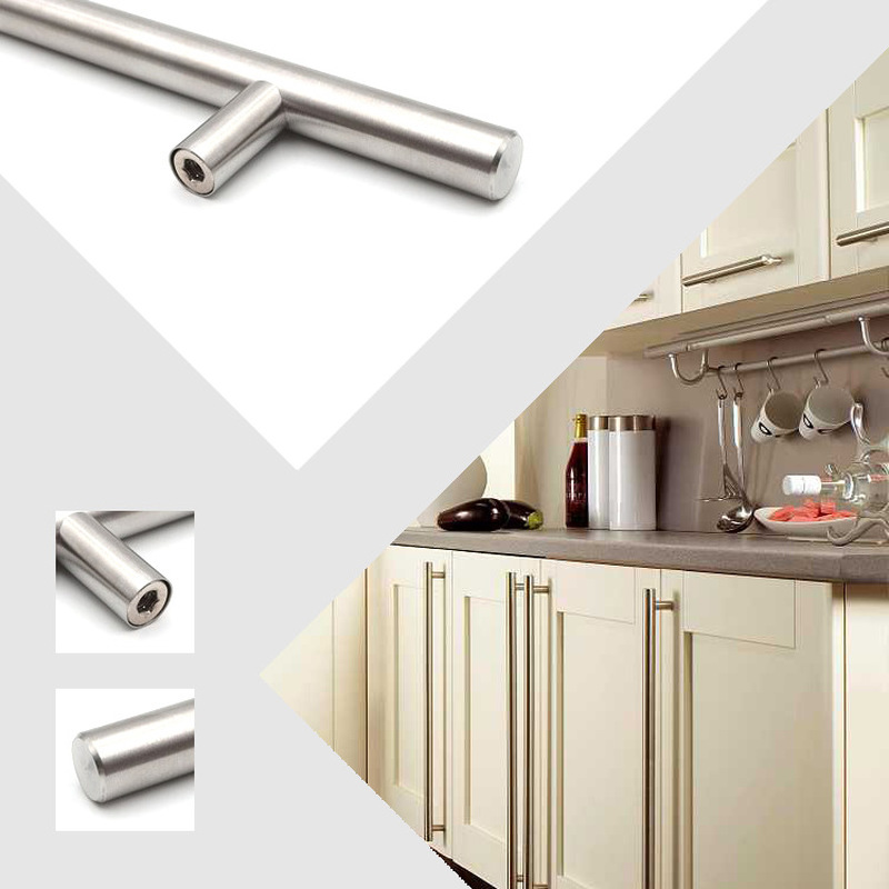 Modern Gold Brushed Straight C - Furniture Hardware Gold ulasan dan harga