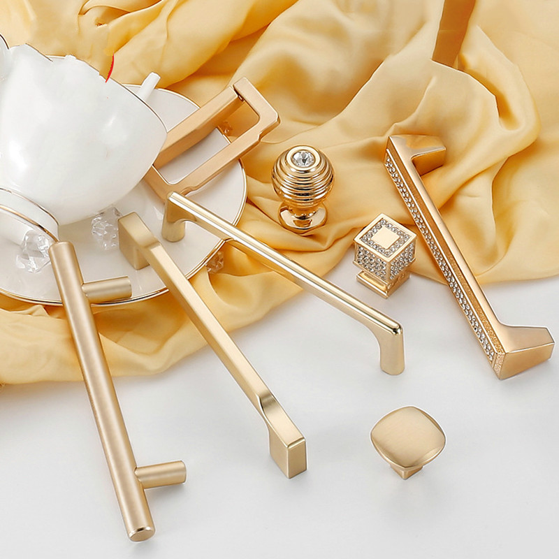 Zinc Alloy Pearl Gold Cabinet  - Furniture Hardware Gold ulasan dan harga