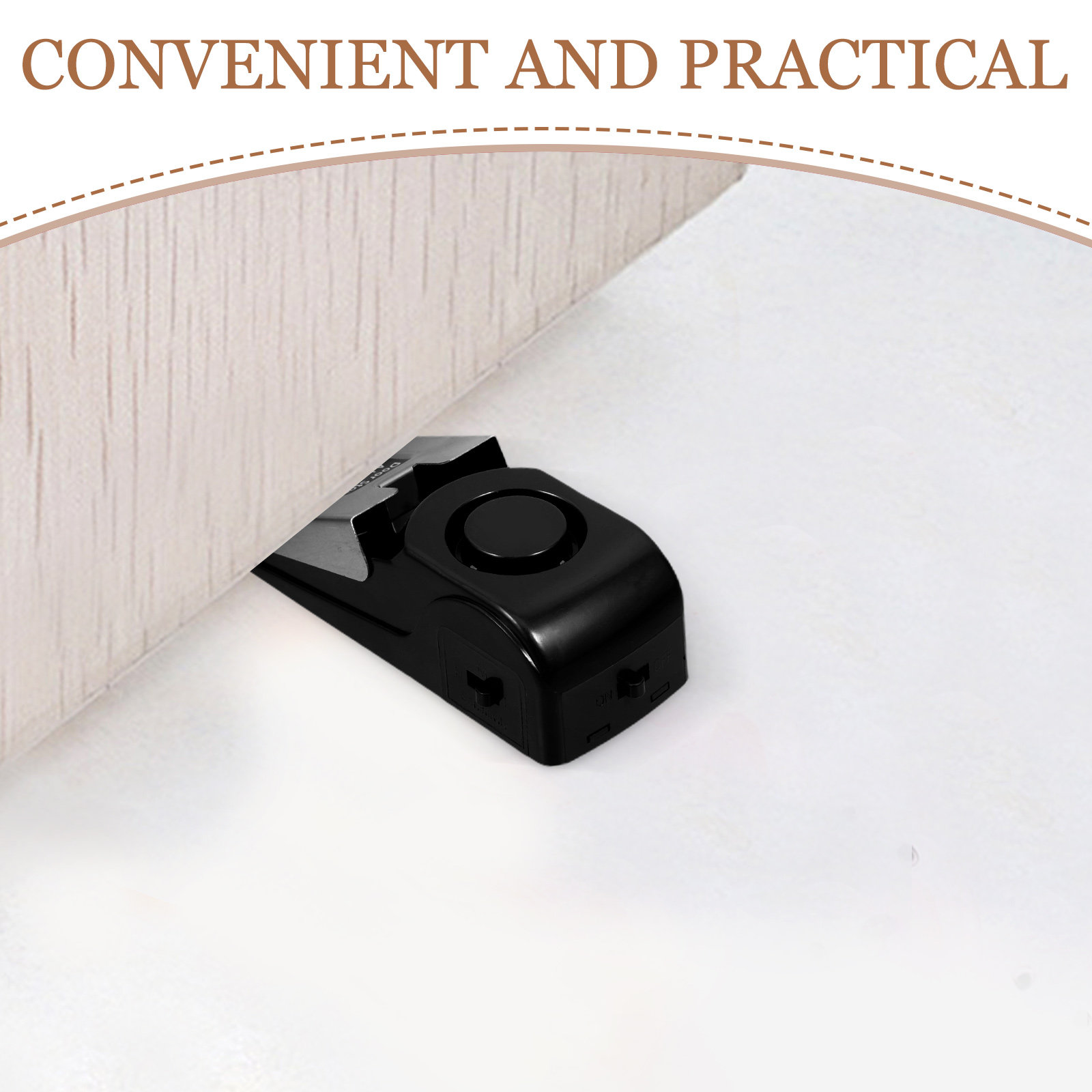 Door Stop Alarm 120Db Loud Tri - Door Stopper Heavy ulasan dan harga