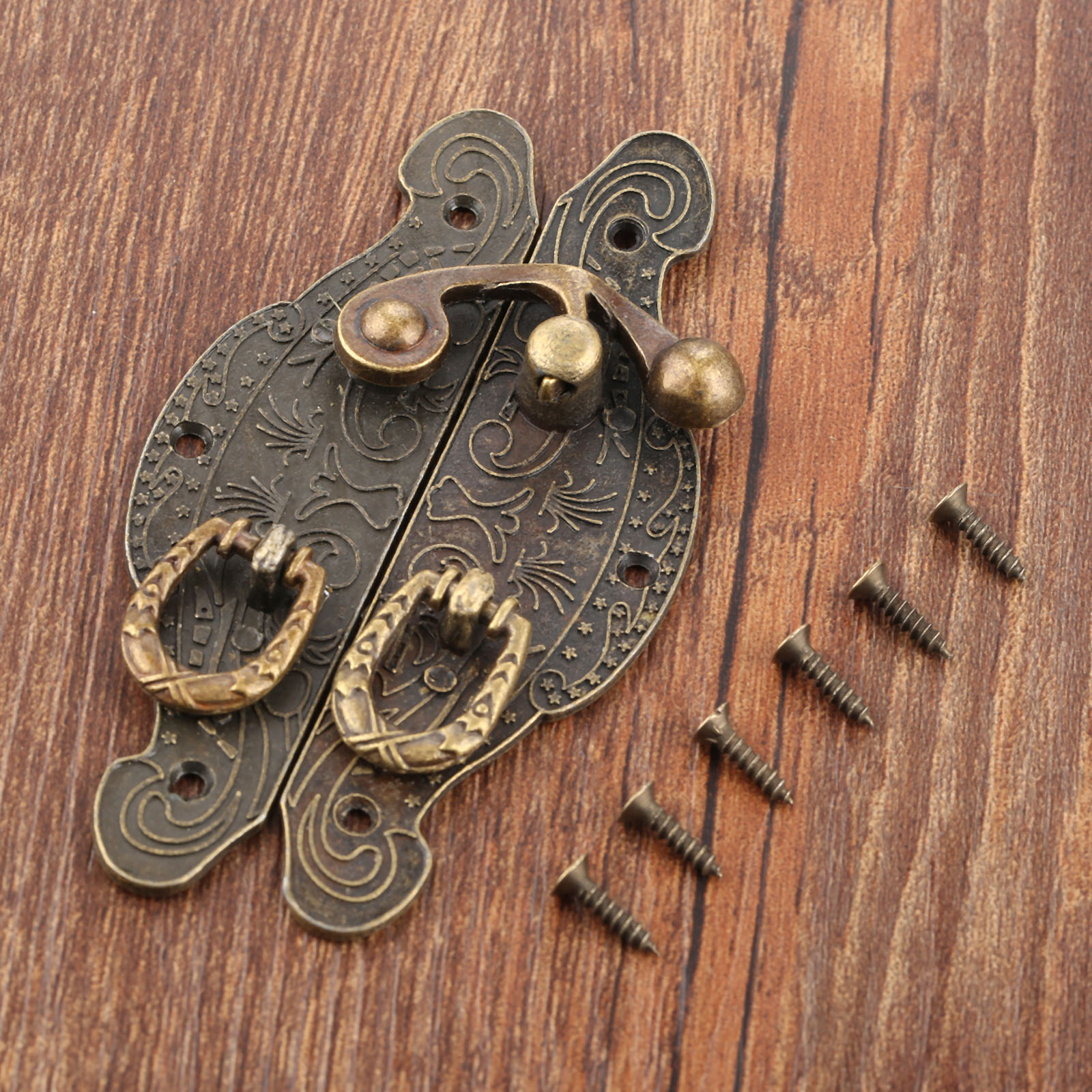 1PC Antique Box Latch Hasp Vin - Furniture Hardware Latch ulasan dan harga