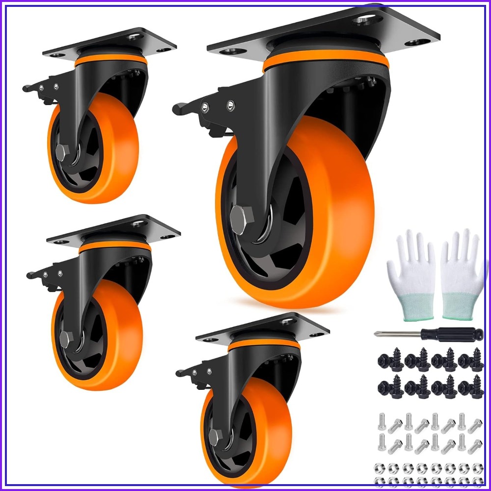 4 Inch Heavy Duty Caster Wheel - Furniture Hardware Kit ulasan dan harga