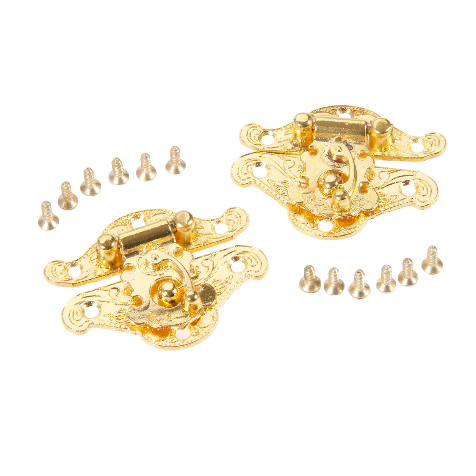DRELD 2Pcs Antique Gold Box La - Furniture Hardware Latch ulasan dan harga