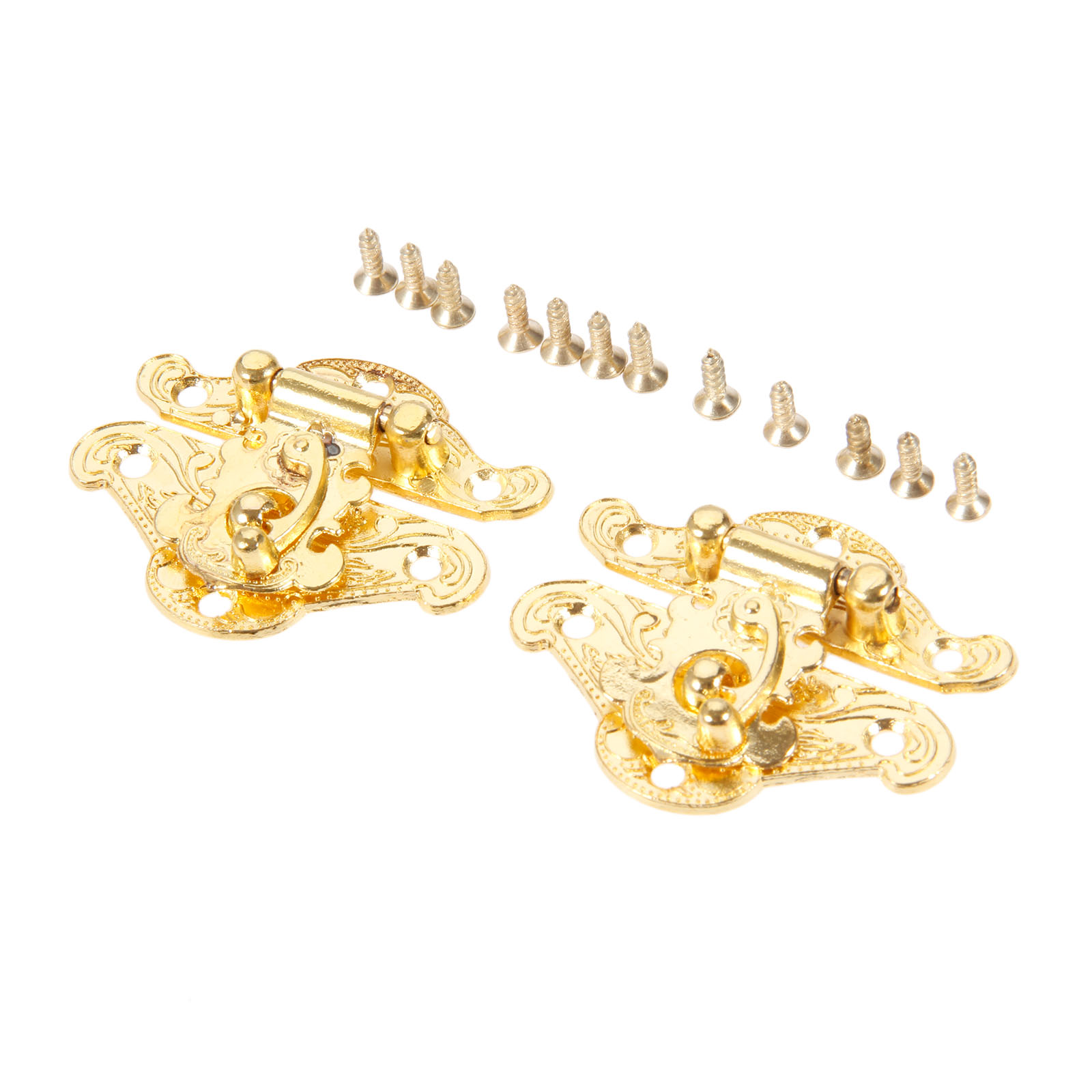 DRELD 2Pcs Antique Gold Box La - Furniture Hardware Latch ulasan dan harga