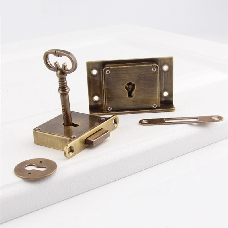 1PC Antique-style Drawer Lock  - Furniture Hardware Supplies ulasan dan harga