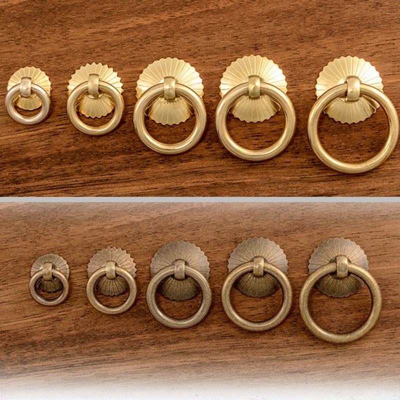 Vintage Brass Cabinet Ring Kno - Furniture Hardware Gold ulasan dan harga