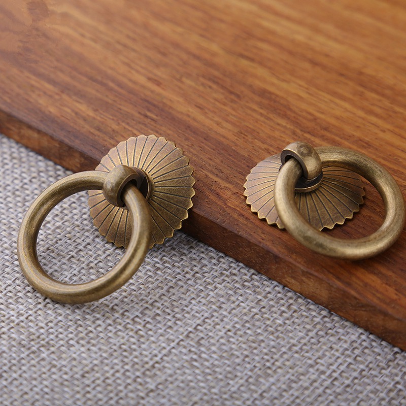 Vintage Brass Cabinet Ring Kno - Furniture Hardware Gold ulasan dan harga
