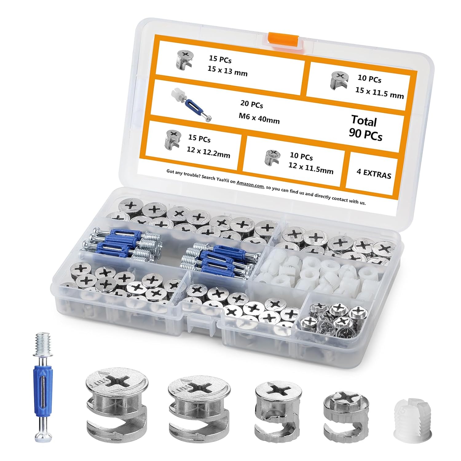 90 Pcs Furniture Cam Locks wit - Furniture Hardware Cam Lock ulasan dan harga