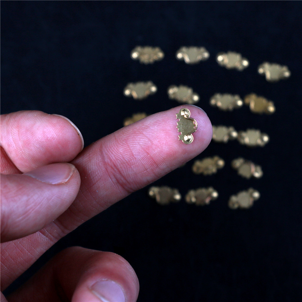 20pcs Dollhouse Miniature 1:12 - Furniture Hardware Gold ulasan dan harga