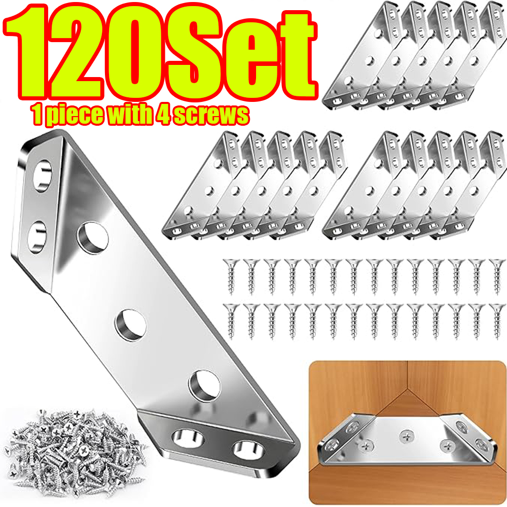 1-120Set Furniture Corner Conn - Furniture Hardware Connectors ulasan dan harga
