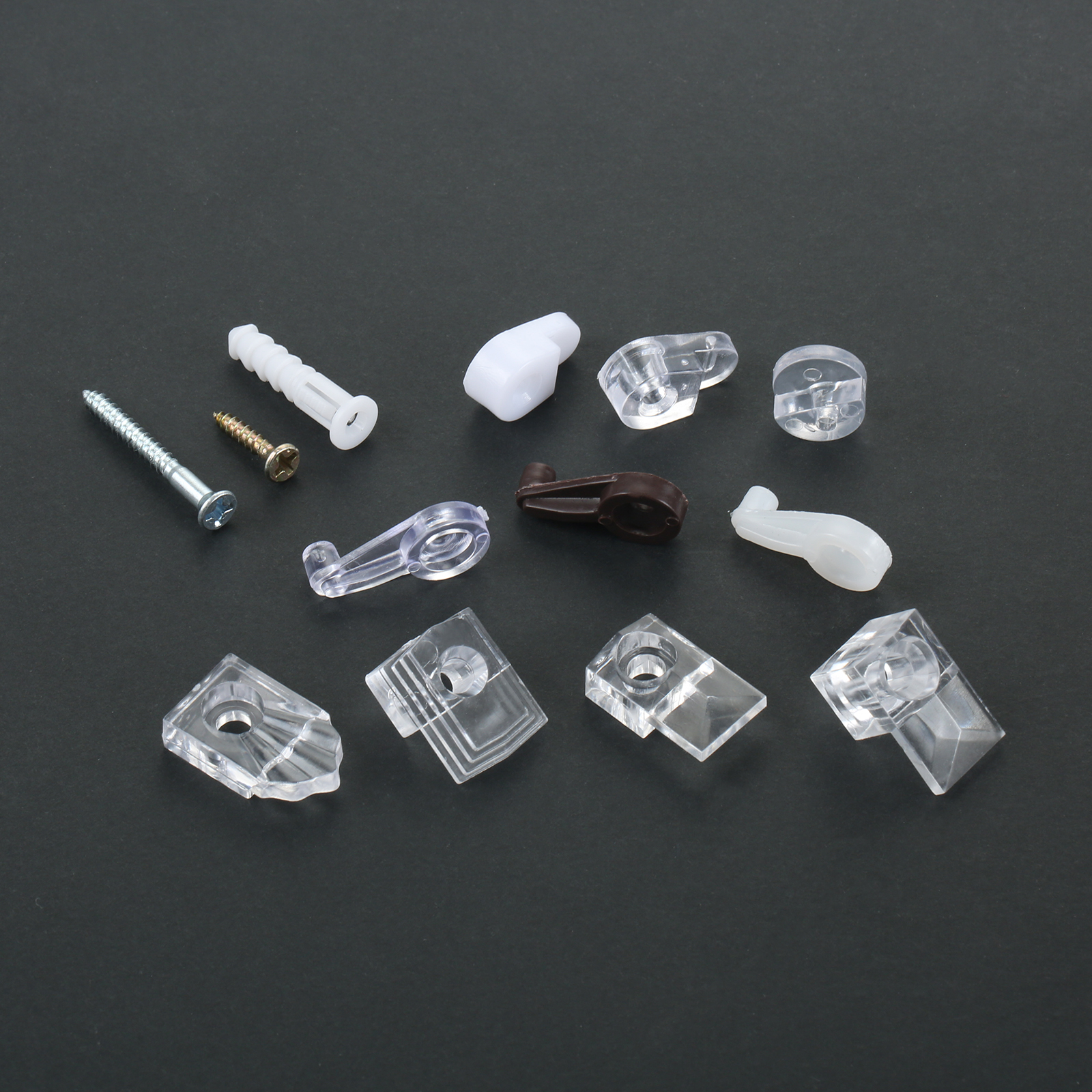 10Pcs Plastic Glass Retainer C - Furniture Hardware Connectors ulasan dan harga