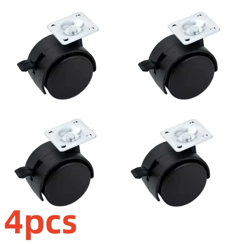 4pcs black plastic furniture w - Office Furniture Hardware ulasan dan harga