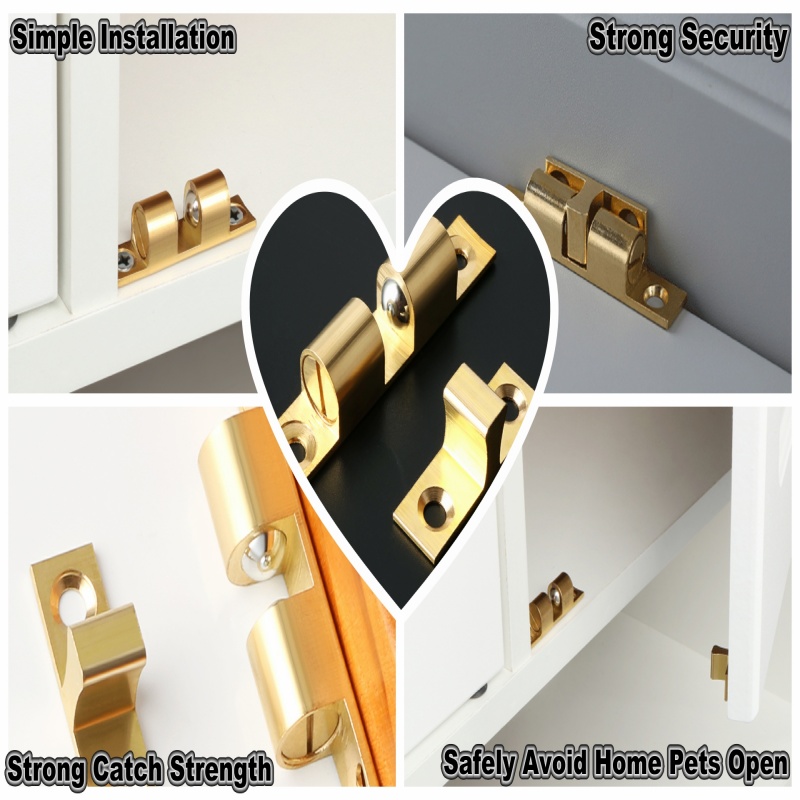 3/6pcs Cabinet Closet Door Bal - Furniture Hardware Latch ulasan dan harga