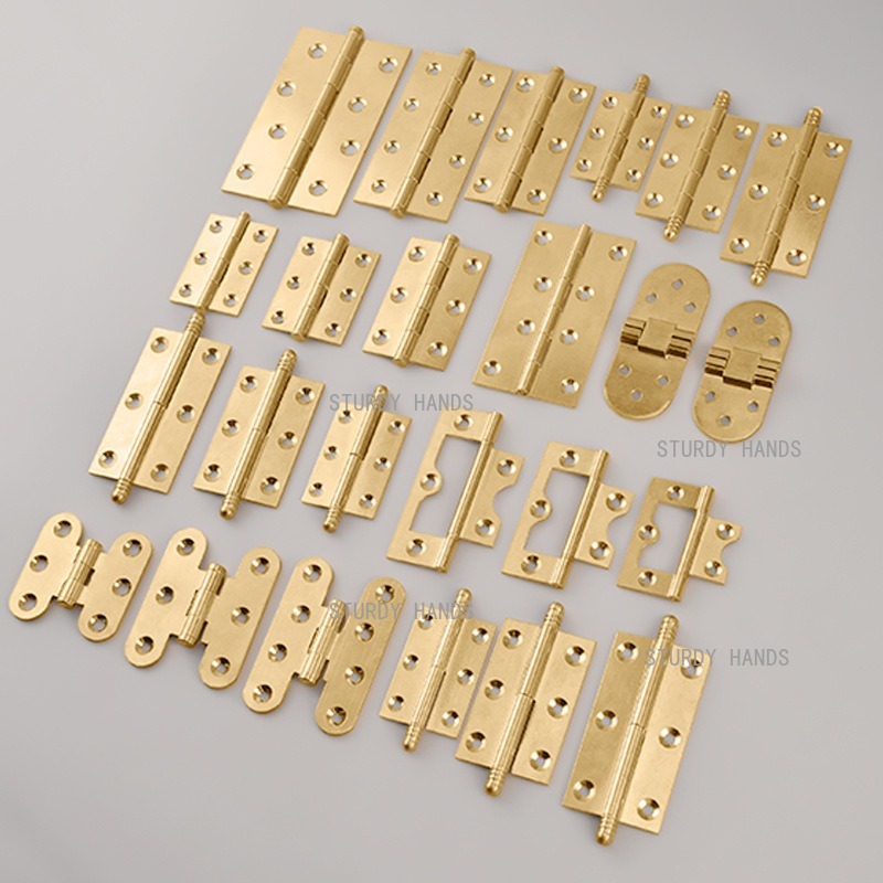 10pcs brass hinges, gold hinge - Furniture Hardware Gold ulasan dan harga