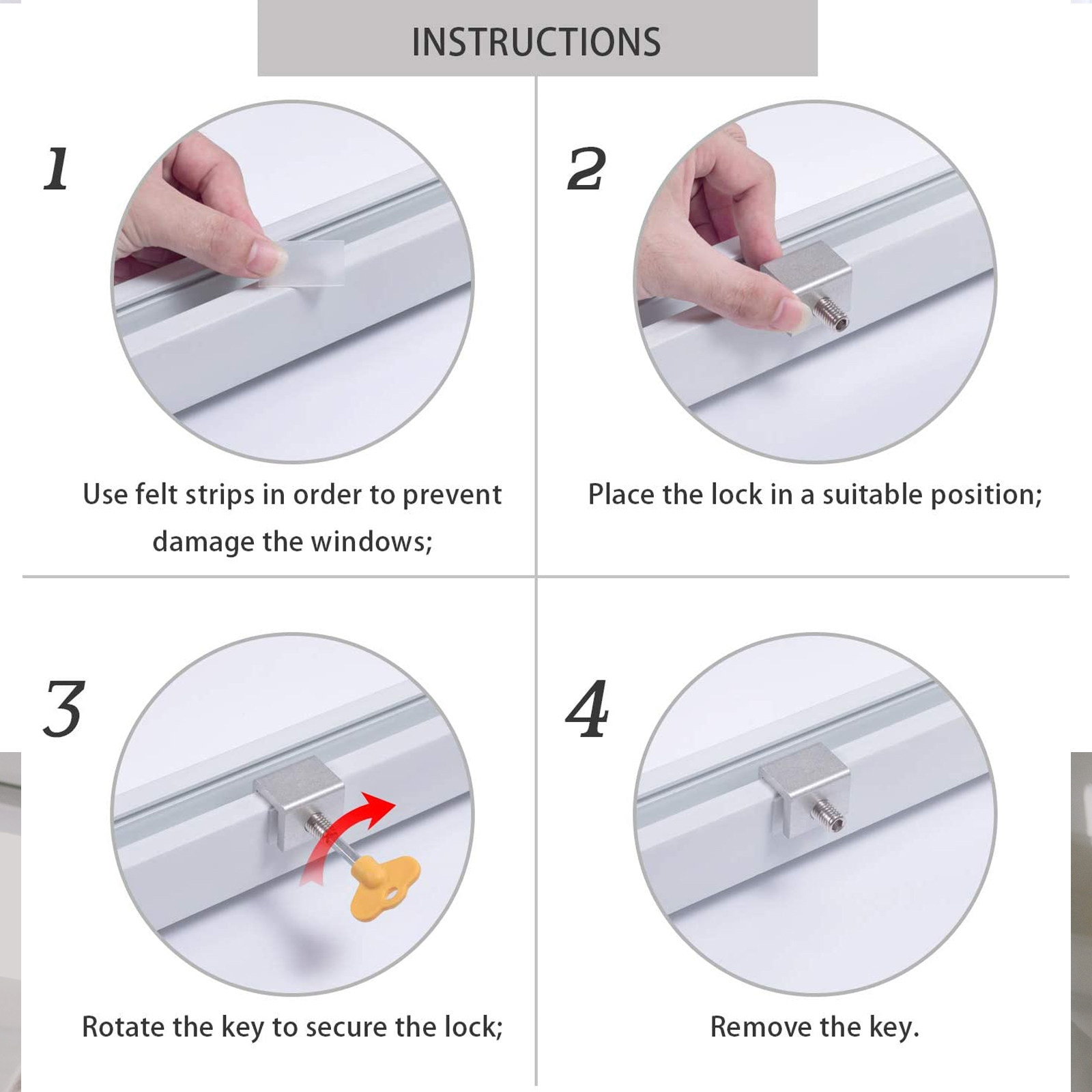 6Pcs Heavy Duty Window Limiter - Door Stopper Heavy ulasan dan harga