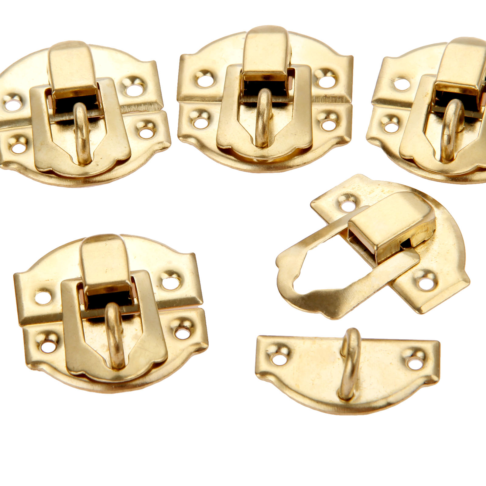 10pcs Golden Box Latch Clasps  - Furniture Hardware Latch ulasan dan harga