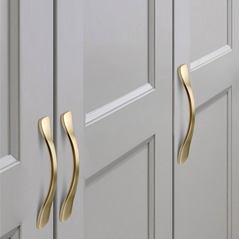 Gold Furniture Handles Aluminu - Furniture Hardware Gold ulasan dan harga