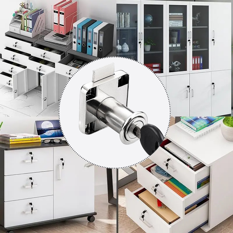 2/5 sets of drawer locks with  - Used Furniture Hardware ulasan dan harga