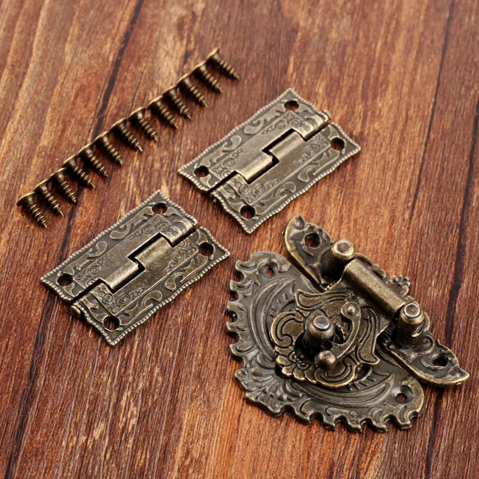 3pcs/set Antique Bronze Padloc - Furniture Hardware Latch ulasan dan harga