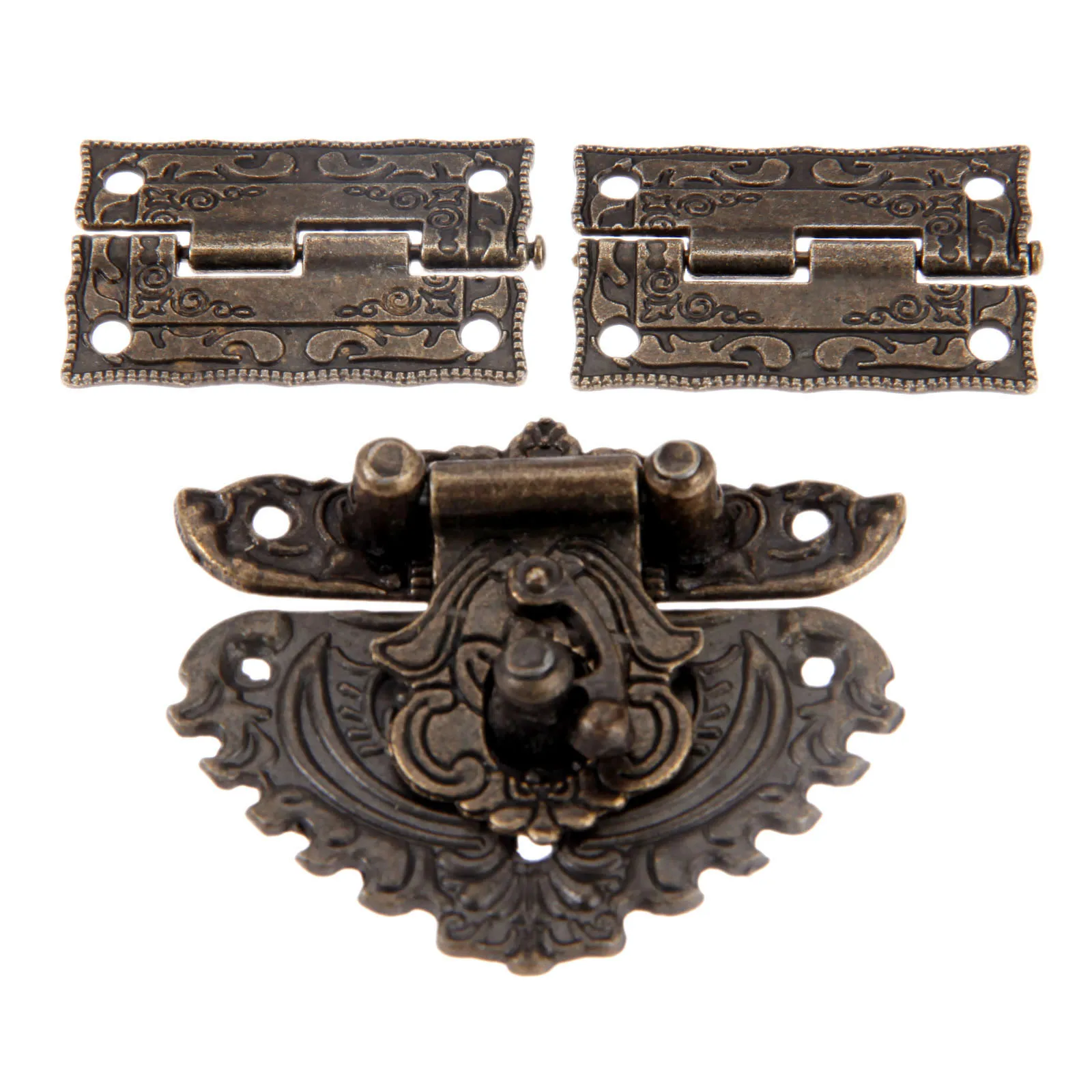 3pcs/set Antique Bronze Padloc - Furniture Hardware Latch ulasan dan harga