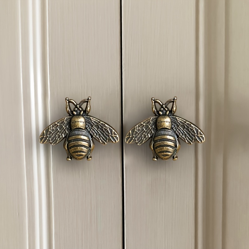 2 Vintage Bee Cabinet Handles, - Used Furniture Hardware ulasan dan harga