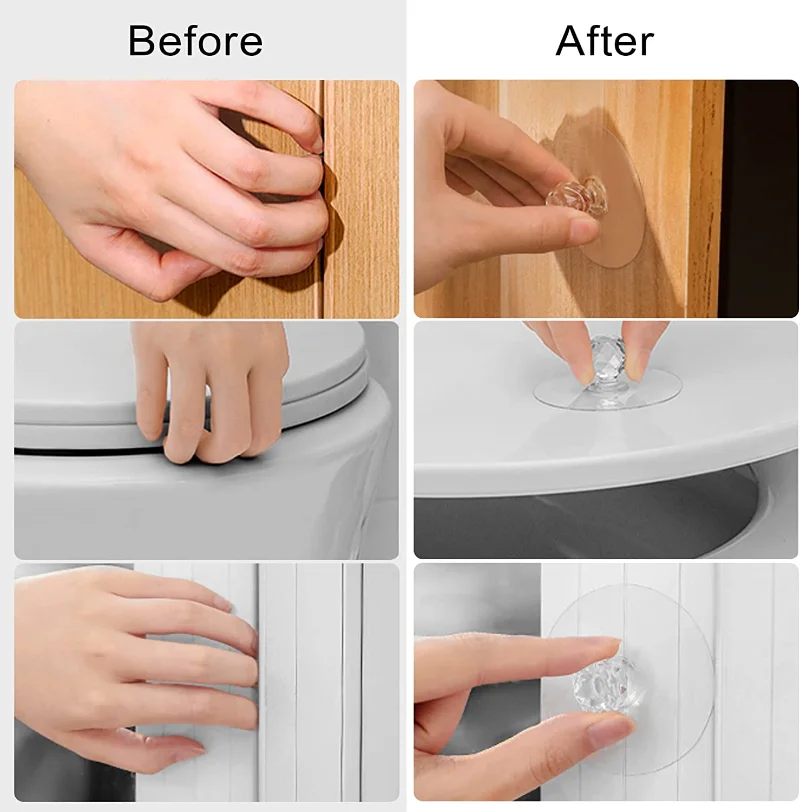 2/10Pcs Punch-free Drawer Knob - Furniture Joint Hardware ulasan dan harga