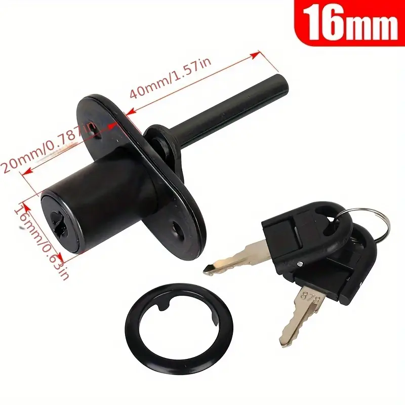 Cabinet Drawer Lock With 2 Key - Furniture Hardware Cam Lock ulasan dan harga