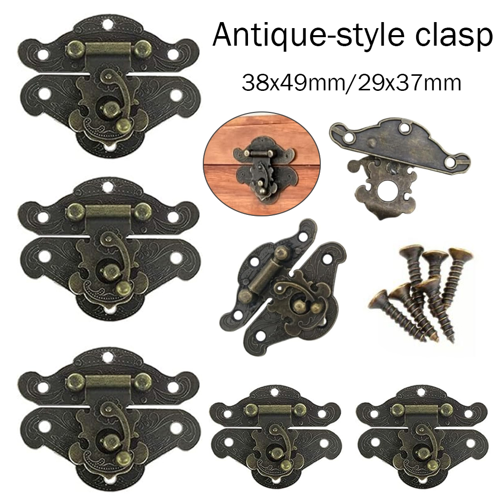 5-20pcs Vintage Metal Hasp Lat - Furniture Hardware Latch ulasan dan harga
