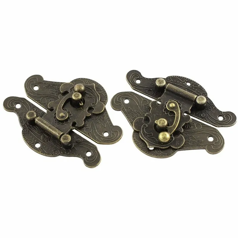 5-20pcs Vintage Metal Hasp Lat - Furniture Hardware Latch ulasan dan harga