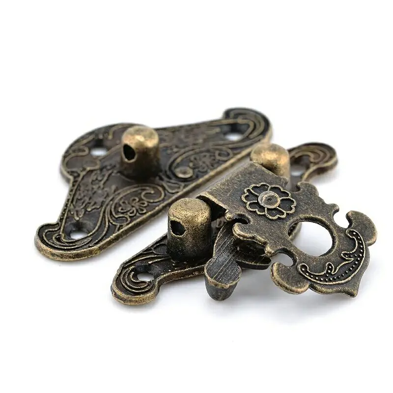 5-20pcs Vintage Metal Hasp Lat - Furniture Hardware Latch ulasan dan harga