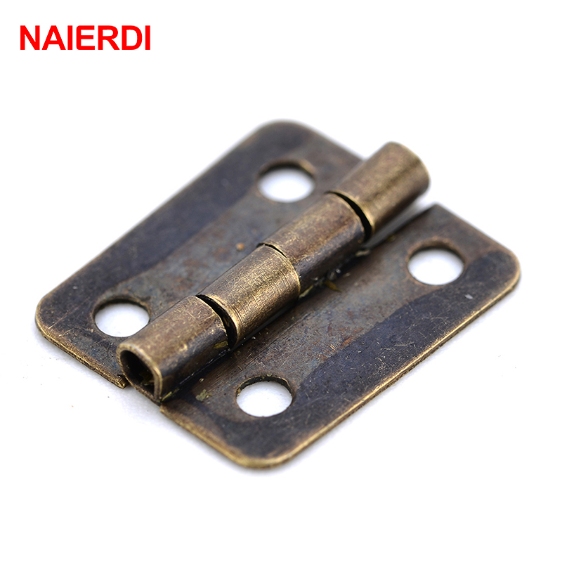 50PCS NAIERDI Antique Hinge Mi - Furniture Hardware Gold ulasan dan harga