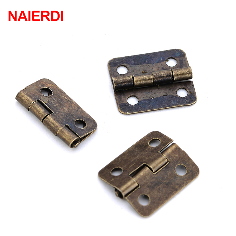 50PCS NAIERDI Antique Hinge Mi - Furniture Hardware Gold ulasan dan harga