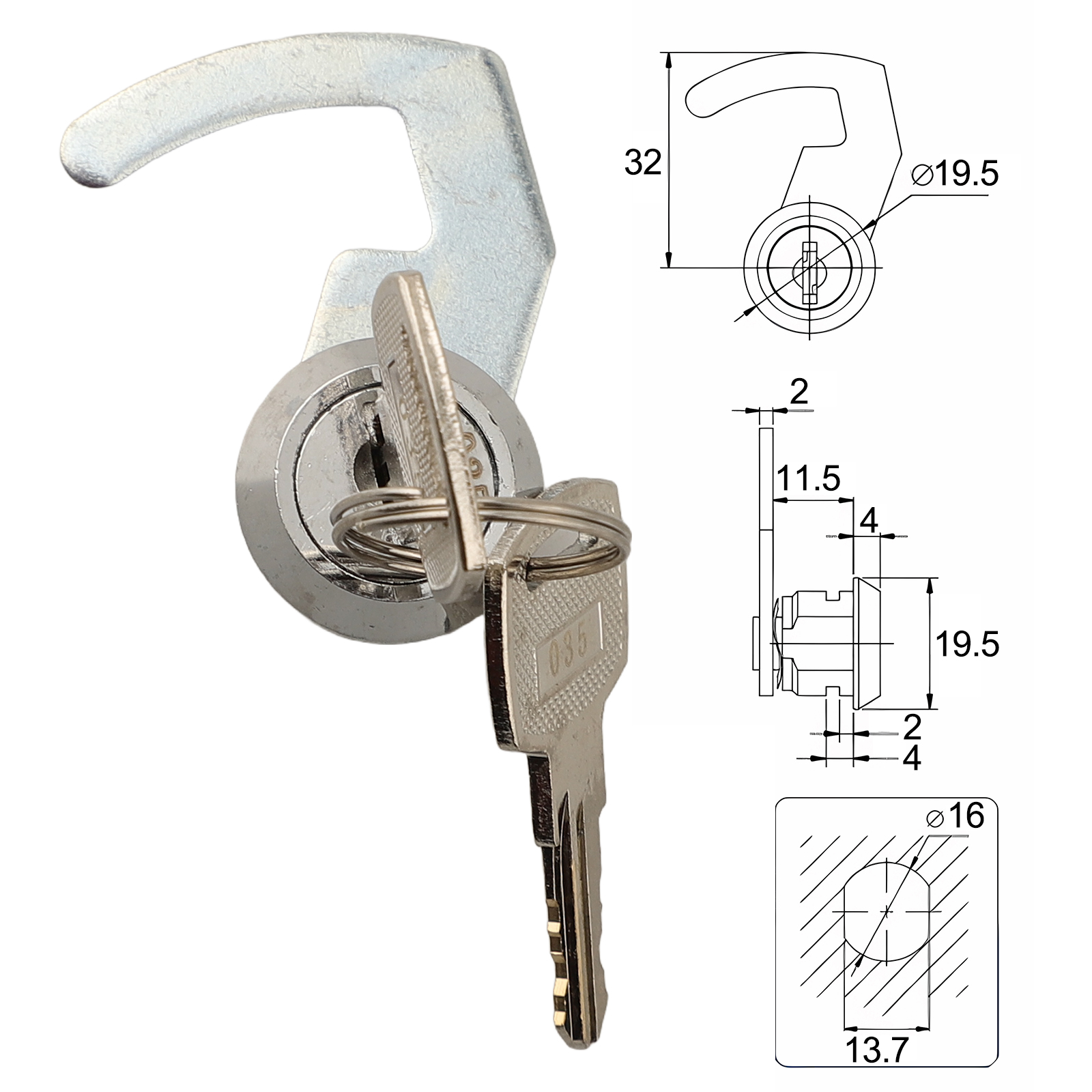 Cam Lock With Quick Clip Secur - Furniture Hardware Cam Lock ulasan dan harga