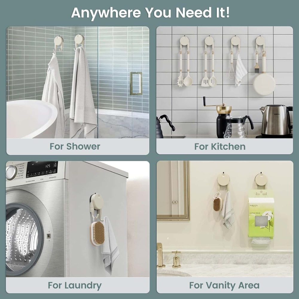 No Drill Suction Cup Hooks, He - Door Stopper Heavy ulasan dan harga